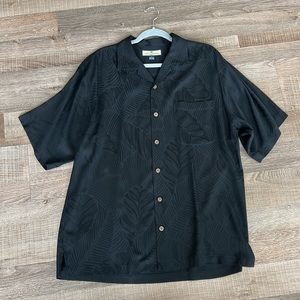 Tommy Bahama Black Silk Relaxed Fit Shirt